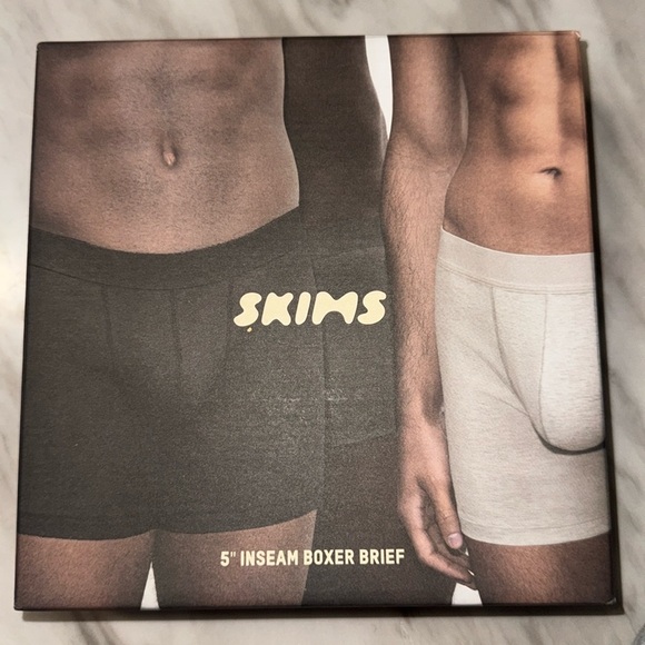 COPY - SKIMS Men's Boxer Briefs 3-Pack Modal Cotton Comfort 5” Inseam NEW IN BO… - Picture 1 of 5